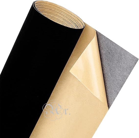 Terciopelo Adhesivo 45*100 Cm. Negro