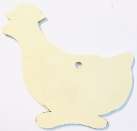 Silueta Llavero Gallina