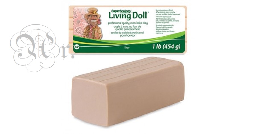 Super Sculpey Living Doll Beige 454 Gr.