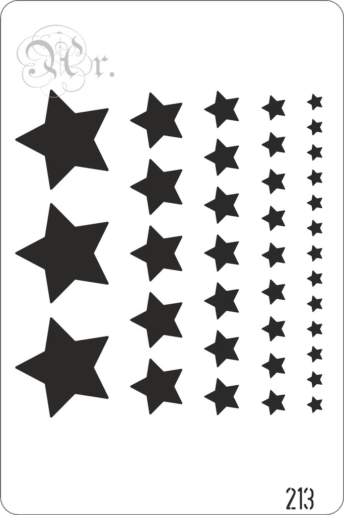 Stencil 20*30 Cm. 213 Estrellas