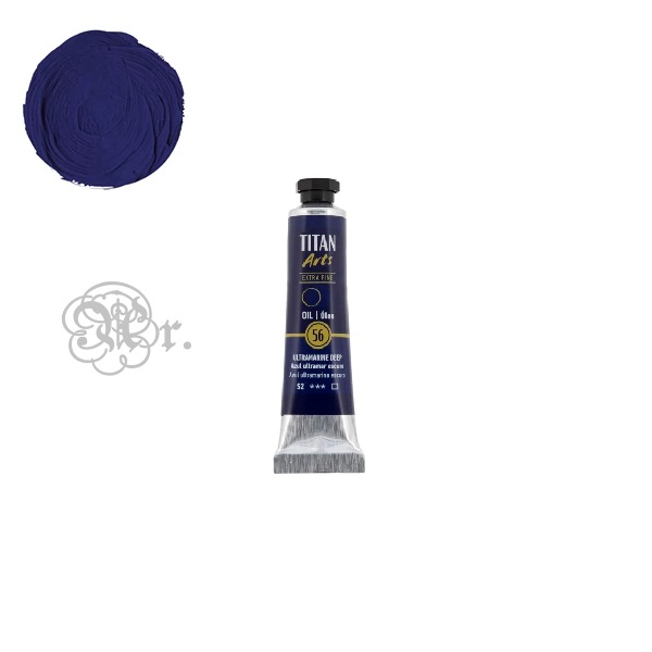 56 Oleo Titan 20ml. Azul Ultramar Oscuro