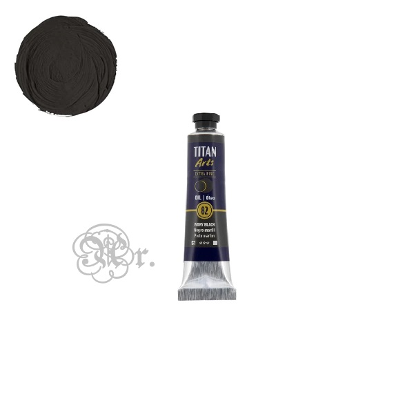 82 Oleo Titan 20ml. Negro Marfil