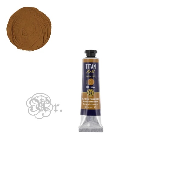 94 Oleo Titan 20 ml. Ocre Oro transparente