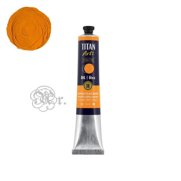 18 Oleo Titan 60 ml. Amarillo Cadmio Naranja