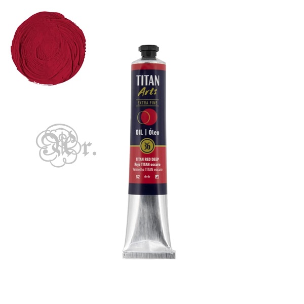 36 Oleo Titan 60ml. Rojo Titan Oscuro