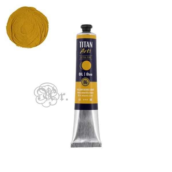 86 Oleo Titan 60 ml. Ocre Amarillo Claro