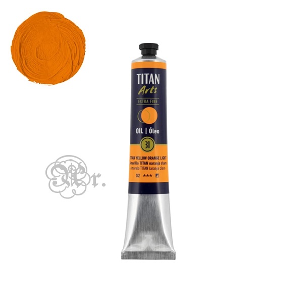 31 Oleo Titán 60ml. amarillo titán naranja claro