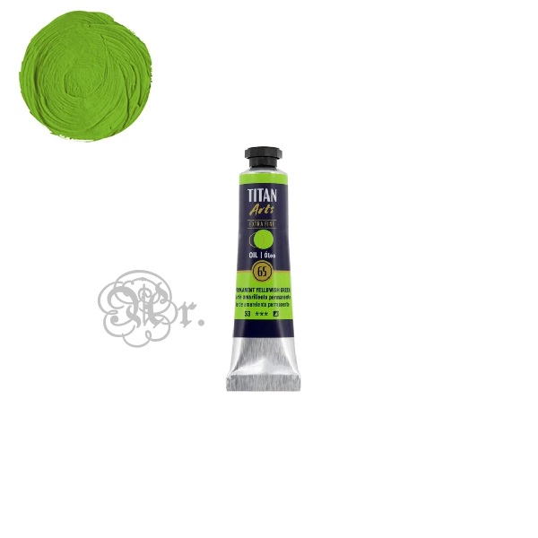 65 Oleo Titan 20 ml. Verde Amarillento Permanente