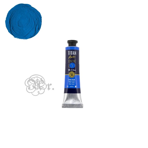 55 Oleo Titan 20 ml. Azul Cyan