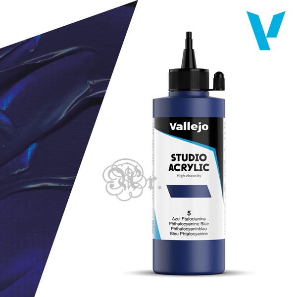 5 Acrilico Vallejo 200 ml. Azul ftalocianina