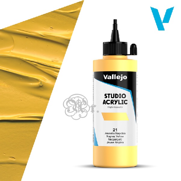 21 Acrilico Vallejo 200 ml. Amarillo Napoles