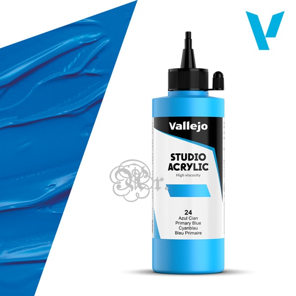 24 Acrilico Vallejo 200 ml. Azul Cyan