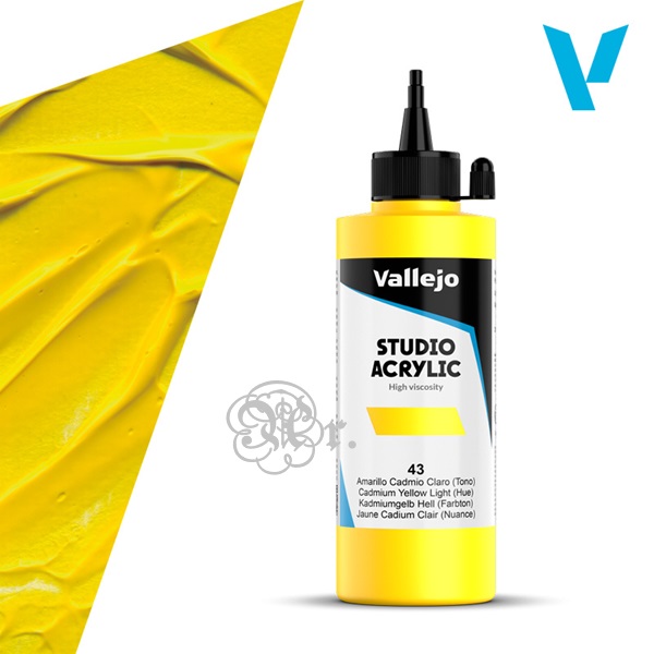 43 Acrilico Vallejo 200 ml. Amarillo Cad palido