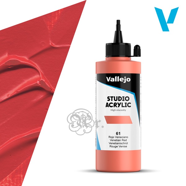 61 Acrilico Vallejo 200 ml. Rojo Veneciano