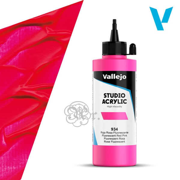 934 Acrilico Vallejo 200 ml. Rojo Rosa Fluo