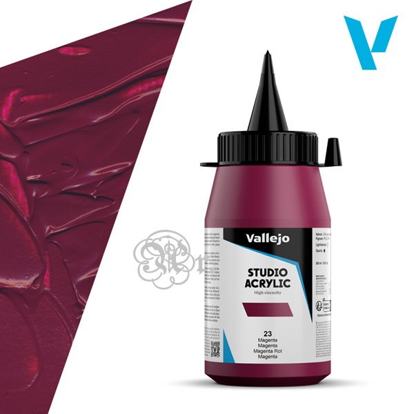 23 Acrilico Vallejo Studio 500 ml. magenta