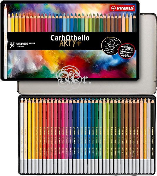 Carbothello caja metal 36 colores
