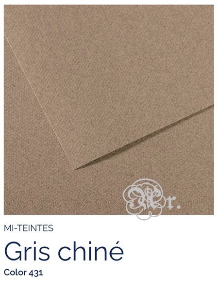 Papel Canson Mi-Teintes 431 gris de china