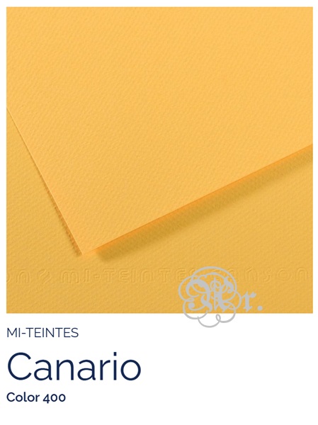 Papel Canson Mi-Teintes 400 amarillo