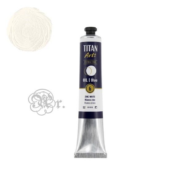 6 Oleo Titan 60 ml. Blanco Zinc