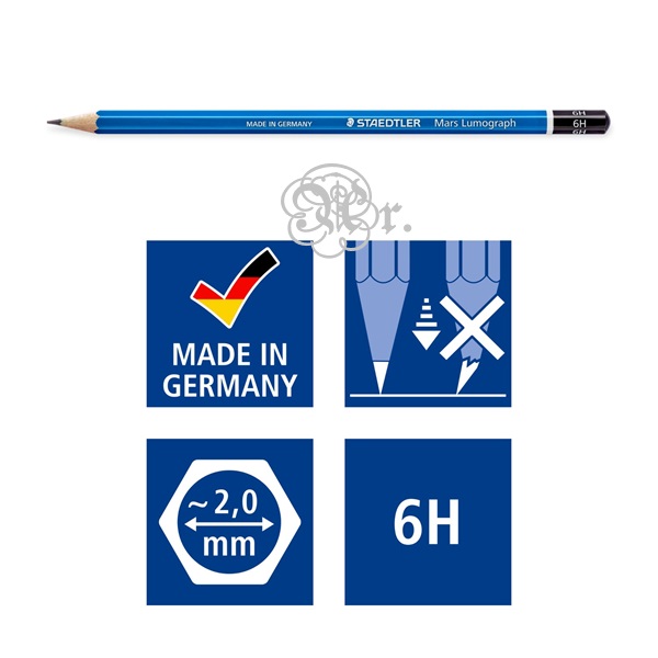 Lapiz Staedler Lumograph 6H