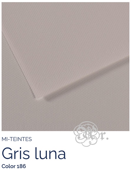 Papel Canson Mi-Teintes 186 Gris Luna