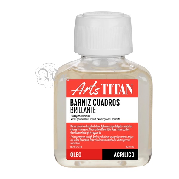 Barniz cuadros brillante titan 100 ml.