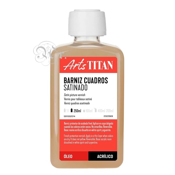 Barniz Cuadros Titan Satinado 250 ml