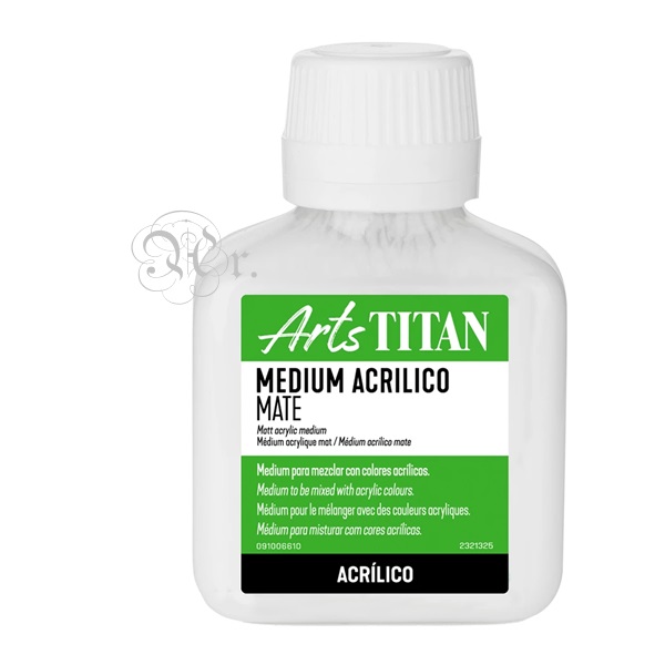 Medium Acrilico Mate Titan 100 Ml.