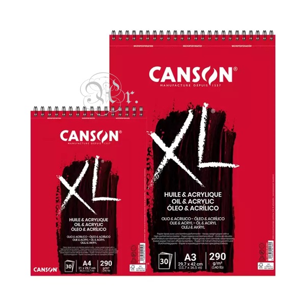 Block Oleo &amp; Acrilico Canson XL A4 30h.