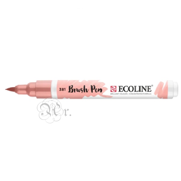 Ecoline Brushpen 381 Rojo Pastel