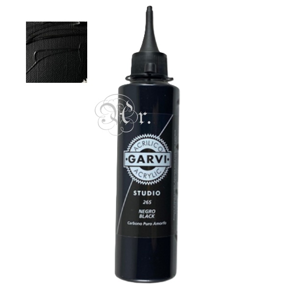 ACRIL.GARVI 200 ml.NEGRO*