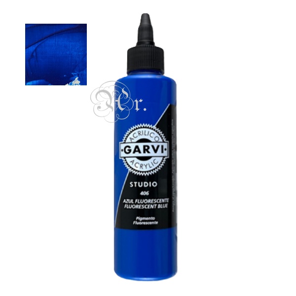 Acrilico Garvi 200 ml. AZUL FLUORESCENTE