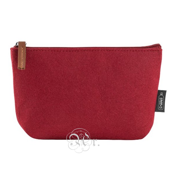 Neceser Fieltro Burdeos 21*4*12 cm.
