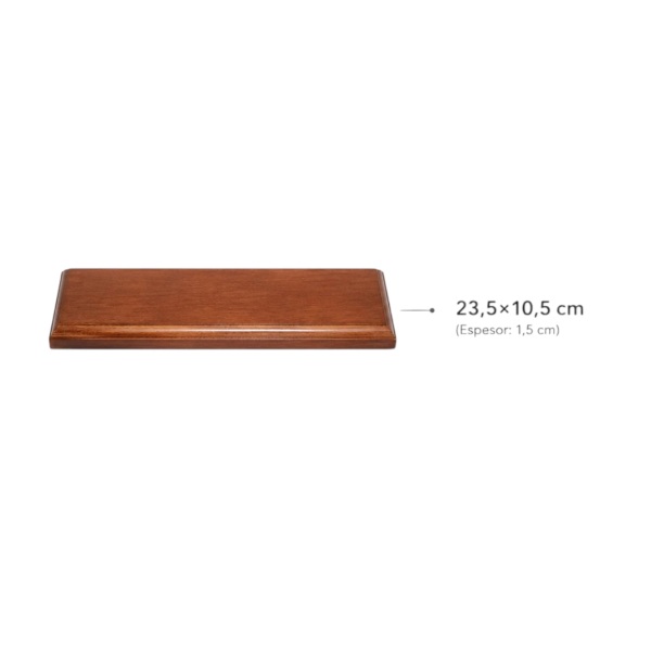 Peana Madera Barnizada 23.5*10.5 cm.