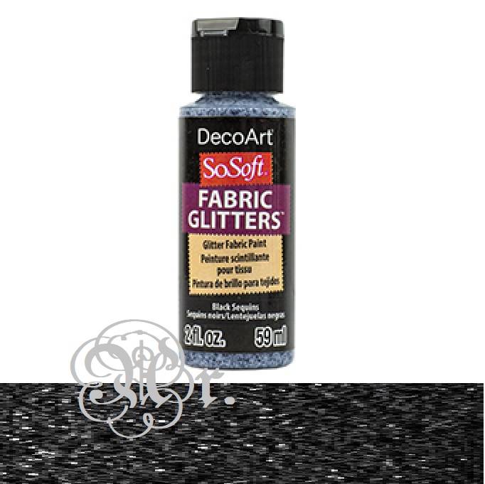 So-Soft Glitter DSSFG18 Negro 59 ml