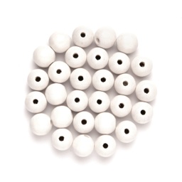 [3301202] Bola Madera 10 Mm Blanco