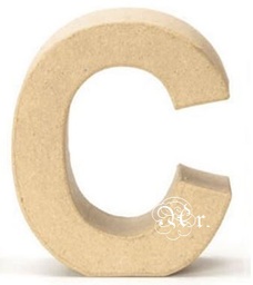 [2012303] Papel Mache Letra C 17.5