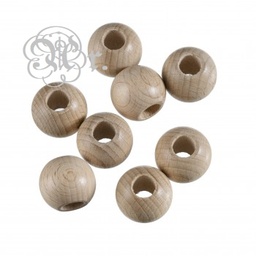 [0824525] Bola Madera Macrame 25 Mm. 8 U.