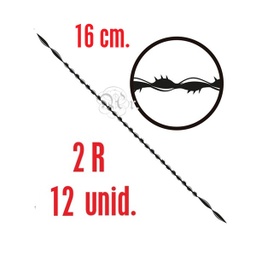 [0602302] Pelos Marq. 16 Cm. Nº 2R 12 Unid.