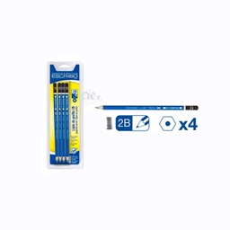 [0204002] Lapiz 2B Pack 4 Unidades