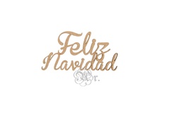 [3103818] Letrero Feliz Navidad 13 Cm.