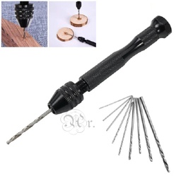 [1025007] Taladro Manual + 10 Brocas