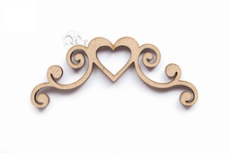 [3103221] Aplique D.M. Nº221 8.4*3.5 Cm. Corazon