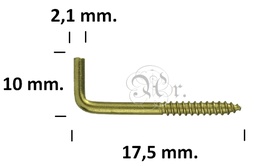 [0509148500] Alcayata Dorada 14*25 500U. 