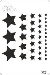 [0848213] Stencil 20*30 Cm. 213 Estrellas