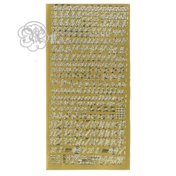 [0897266] Sticker Oro 266 Letras Minusculas