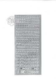 [0896266] Sticker Plata 266 Letras Minusculas