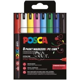[0205720] Rotulador Posca PC-1MR Set 8  basicos