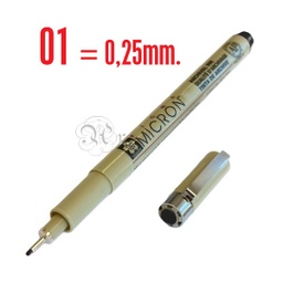 [0205693] Rotulador Sakura Pigma Micron 01 Negro